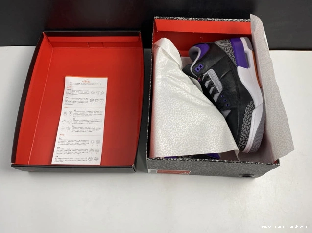 Rep Husky Court 050 3 Purple CT8532 Jordan Retro Air Black 0816
